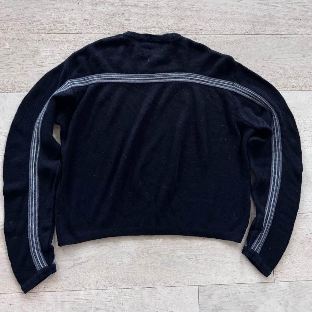 Authentic vintage Prada Men's Black Sweater spellout logo L - Picture 3 of 10